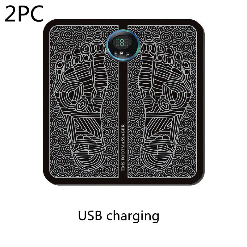 EMS Foot Massager Mat with adjustable modes and USB charging