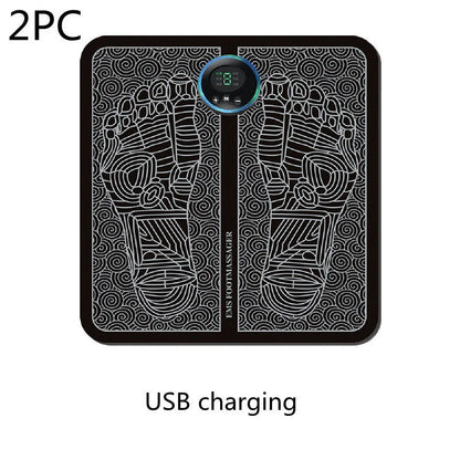 EMS Foot Massager Mat with adjustable modes and USB charging