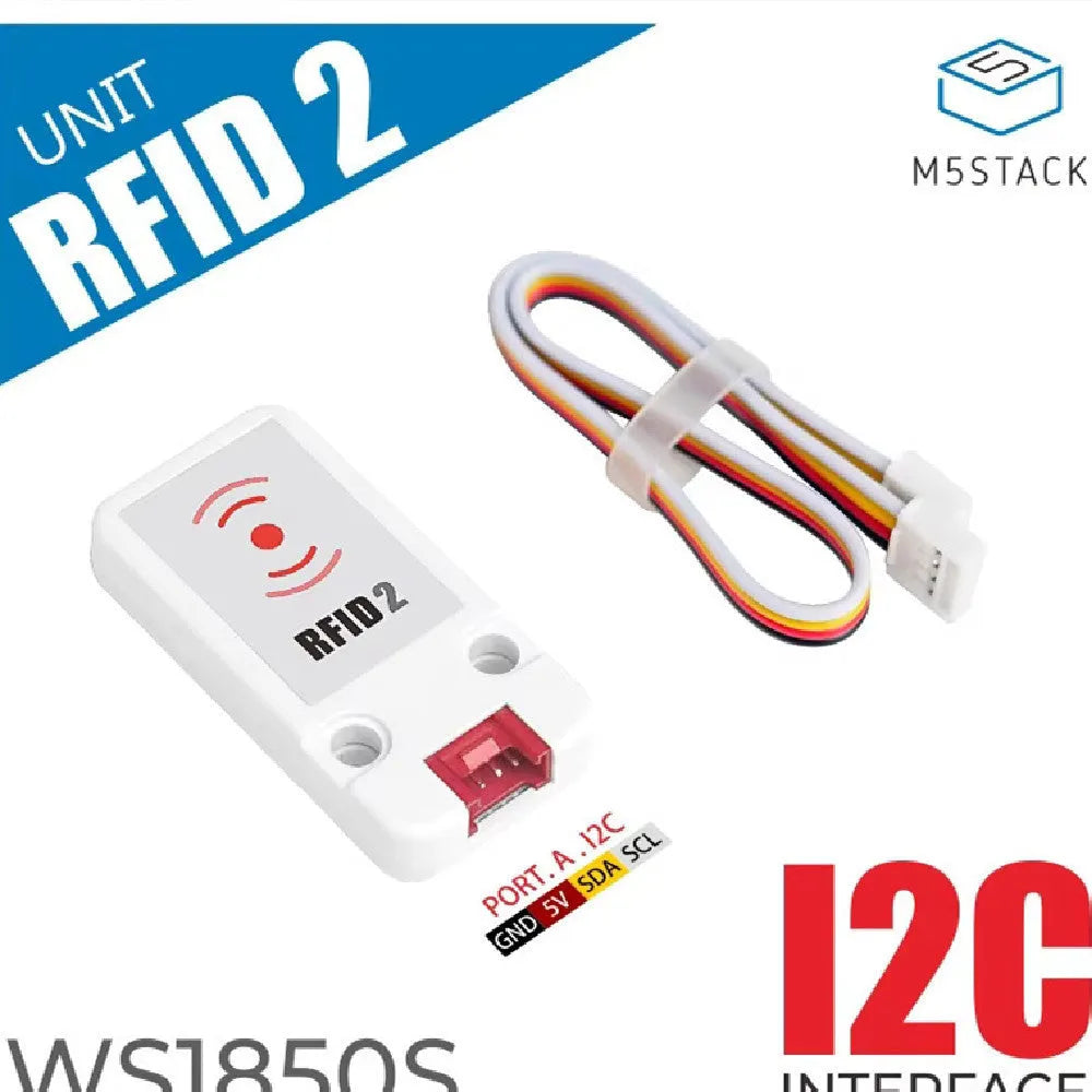 M5Stack RFID2 13.56MHz sensor module with HY2.0-4P cable for Arduino and IoT projects