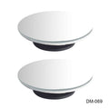 Universal adjustable car blind spot mirror with glass lens and adhesive mount shown in multiple colours.
