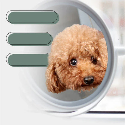 Pet Grooming Hammock Helper in blue and pink, showing size options and included accessories