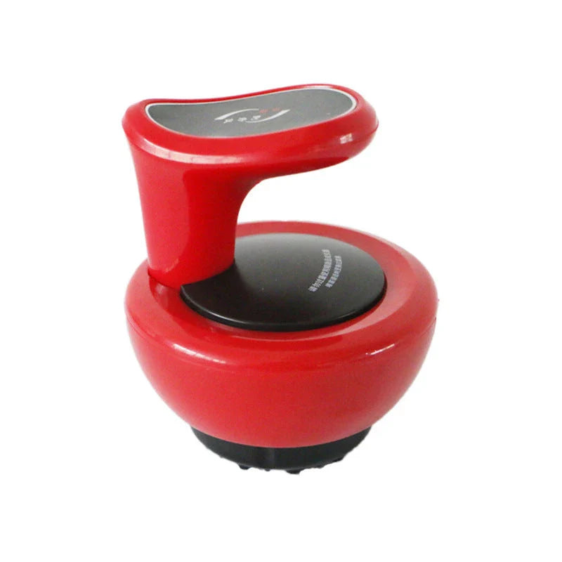 Electric Body Scraping Massager with three interchangeable heads for versatile therapy options