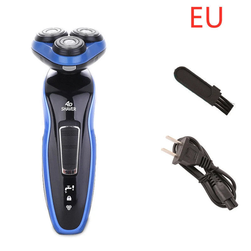 4-in-1 Electric Shaver with Triple Blade for Men - Compact and Rechargeable
