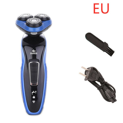 4-in-1 Electric Shaver with Triple Blade for Men - Compact and Rechargeable