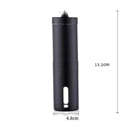 Stainless steel hand coffee grinder with ceramic core for consistent coffee grinding