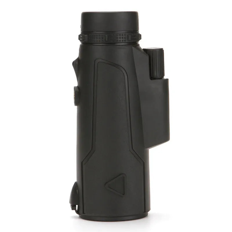 Black 20x50 monocular telescope with 12x zoom and wide field view