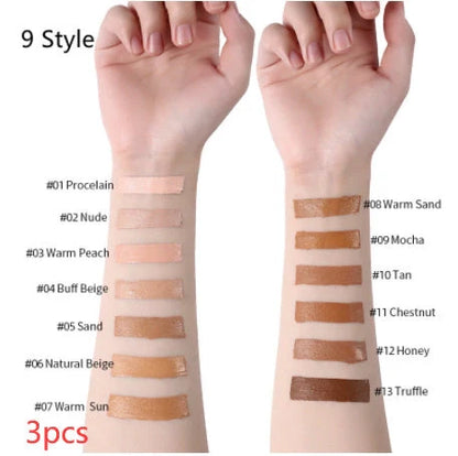 Oil-Control Liquid Foundation Concealer in 13 shades for a flawless matte finish