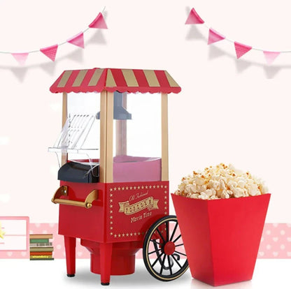 Mini Classic Car Popcorn Machine with hot air technology for oil-free popcorn