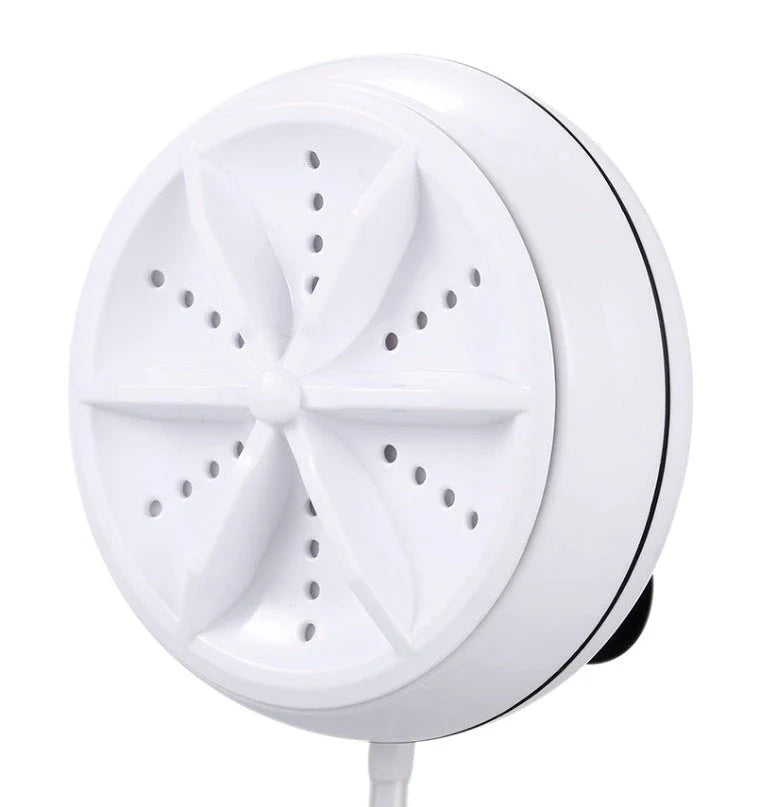 Mini portable ultrasonic washing machine with USB power for travel and small spaces