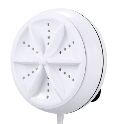 Mini portable ultrasonic washing machine with USB power for travel and small spaces