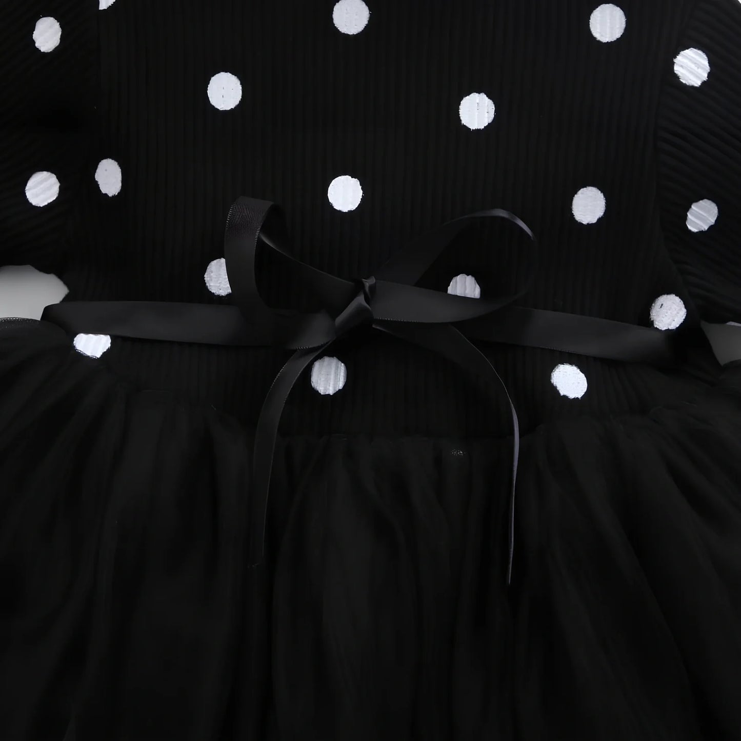 Baby girls long sleeve tutu lace dress in black, pink or white for ages 3-8 years