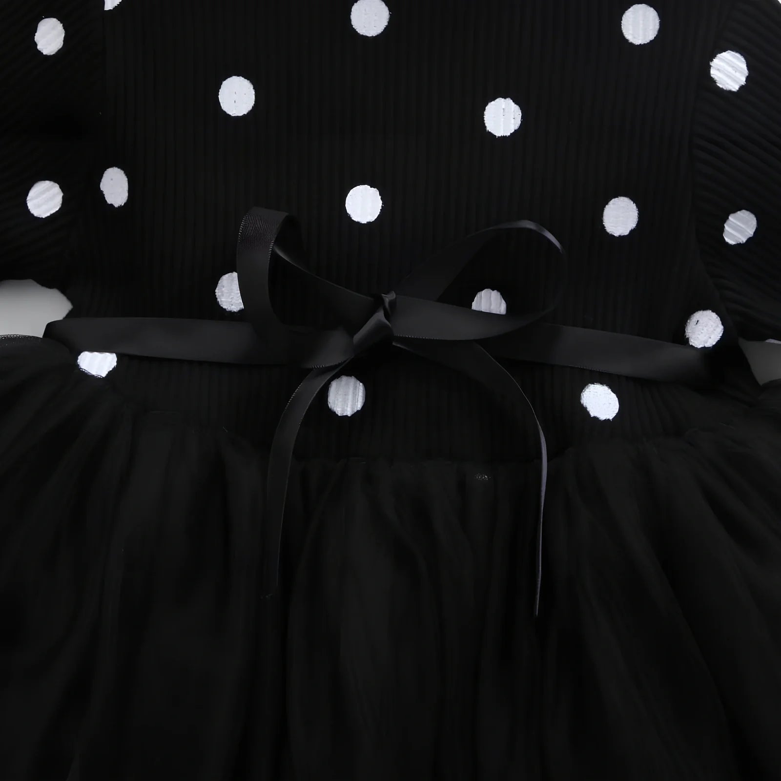 Baby girls long sleeve tutu lace dress in black, pink or white for ages 3-8 years