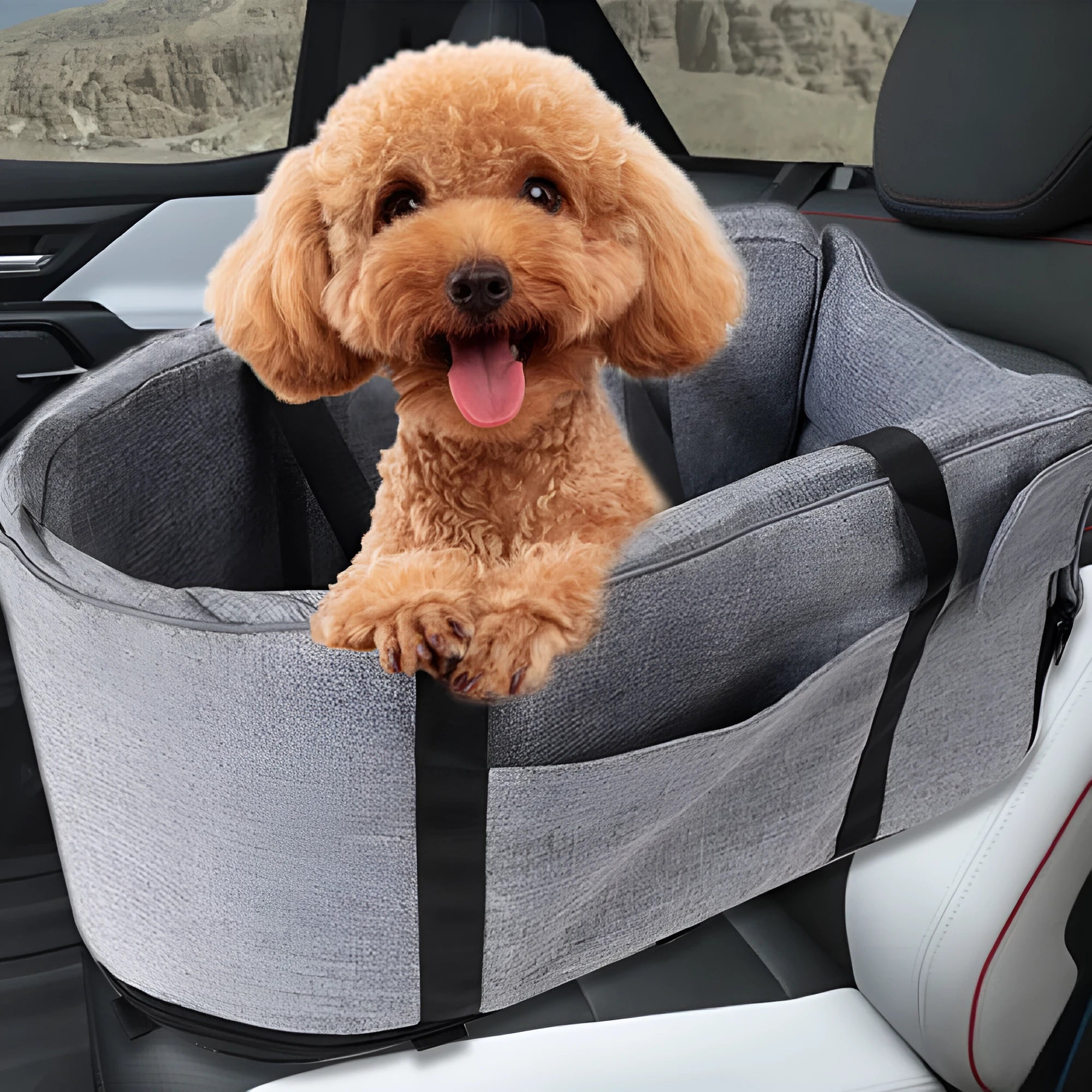Outdoor dog kennel in cloth material suitable for four seasons use and car travel