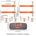 Drawer track holder guide rail installation auxiliary tool with copper cutting edge and rapid clamp