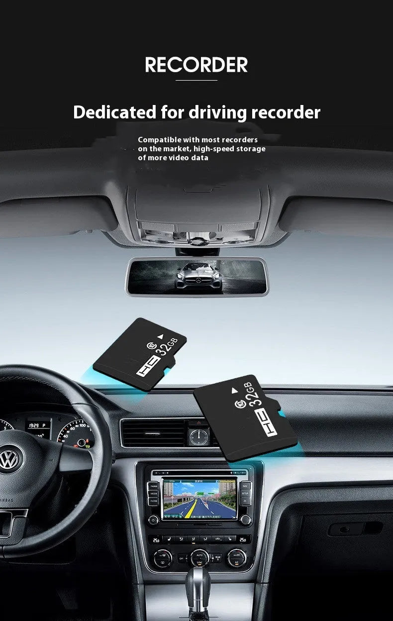 TF memory card for recorder and monitoring system storage expansion.