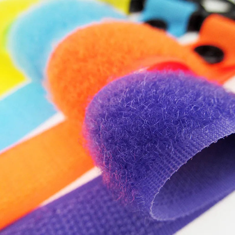 Nylon luggage velcro hook in multiple colour options for suitcase identification