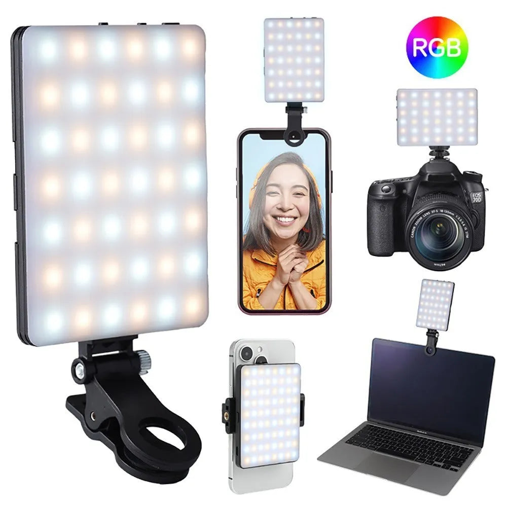 Pocket-sized handheld LED fill light for mobile phone photography and live broadcasts