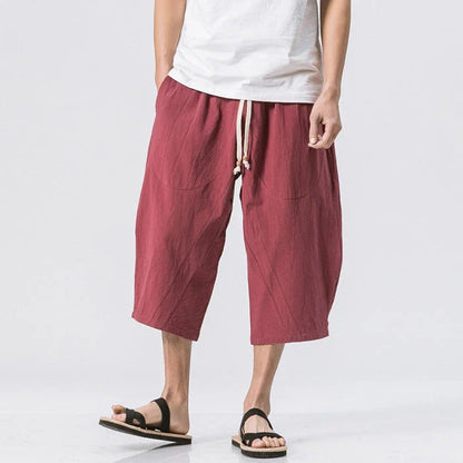 Comfortable and stylish harem pants in various colors and sizes, featuring a drawstring waist and wide leg design for relaxed casual wear.