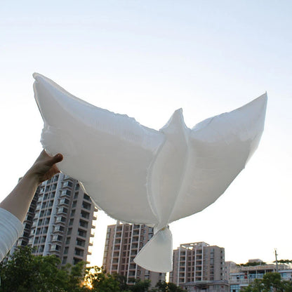 Peace pigeon aluminum film balloon for parties and celebrations