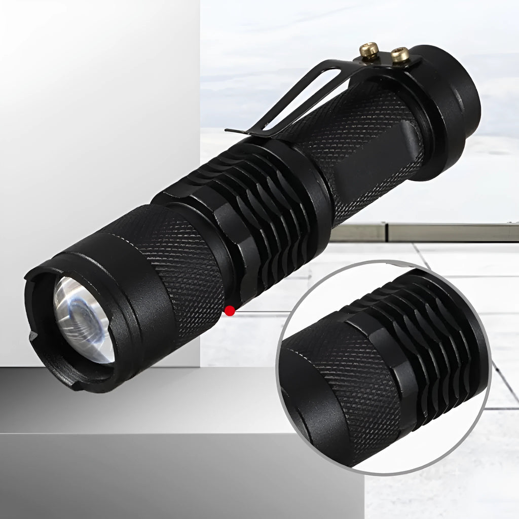 5W UV flashlight with purple light and aluminium alloy body for fluorescence detection