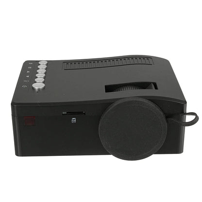 Portable LED Projector with LCD display and coated lens for sharp images