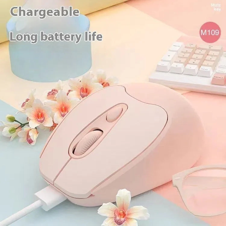 Dual-mode Bluetooth wireless mouse in multiple colours compatible with phones and tablets