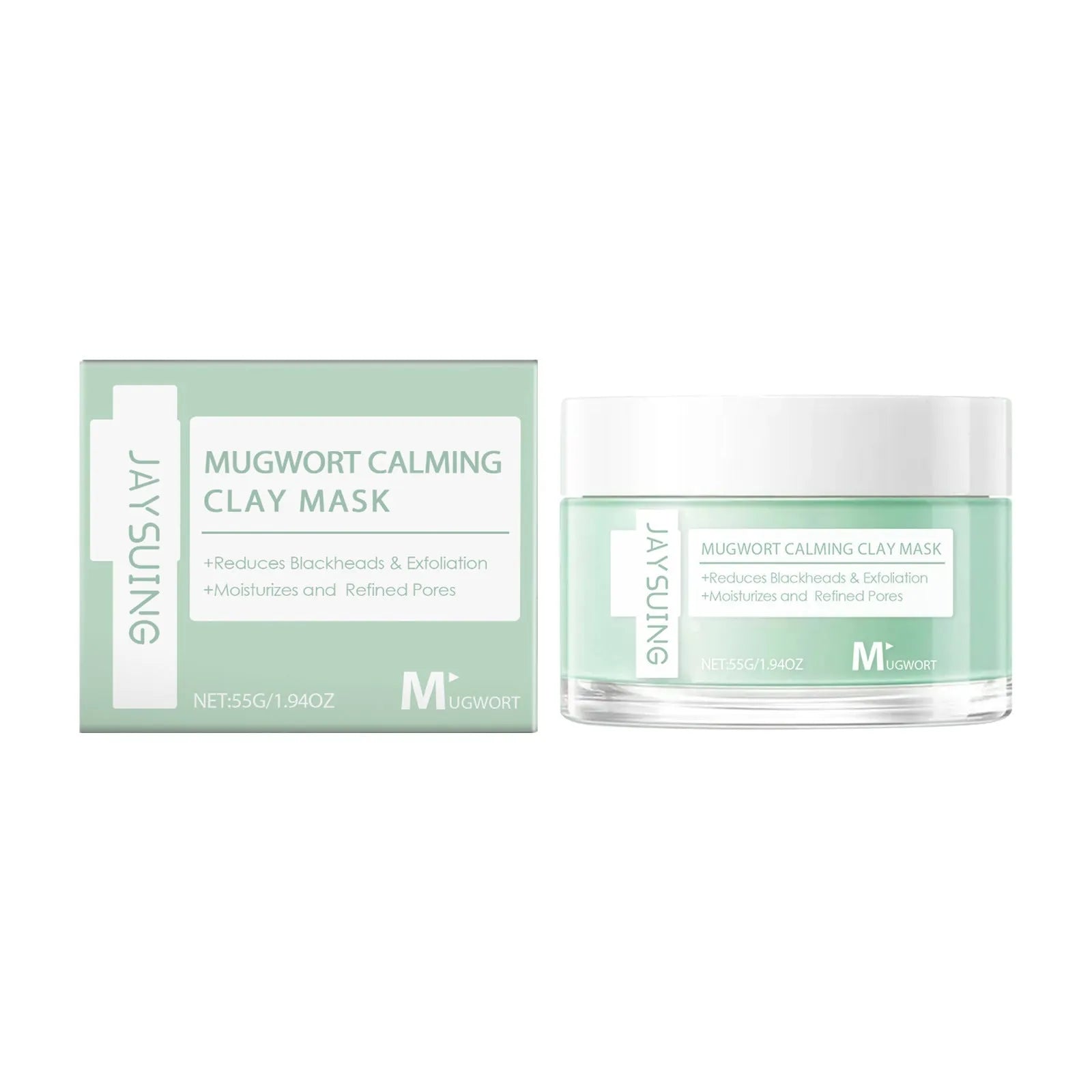 55g tube of pore cleaning mud mask with bentonite clay for acne treatment