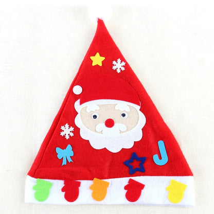 DIY Christmas Hat with festive designs for family fun