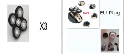 5-in-1 multifunctional electric shaver for men with 5 floating blades, waterproof design