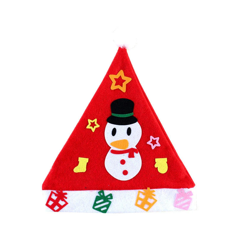 DIY Christmas Hat with festive designs for family fun
