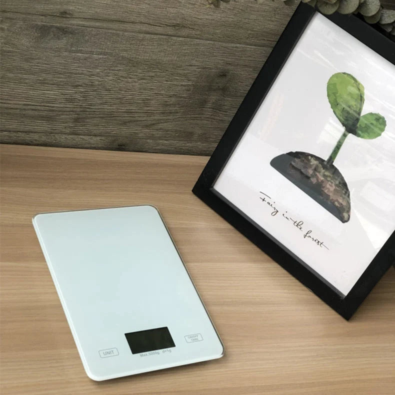 Mini glass platform baking scale with HD LCD display for precise measurements