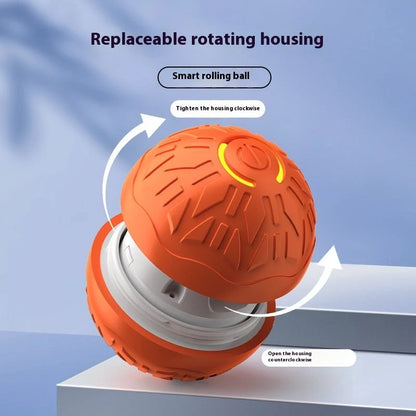 Electric jumping ball for dogs in vibrant colours, made from durable silicone for safe play