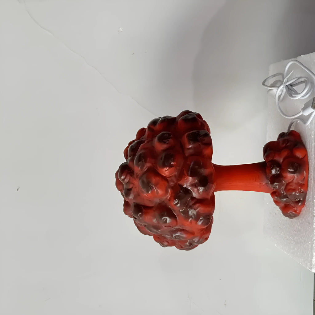 Modern art mushroom cloud atomic bomb explosion table lamp with USB socket.