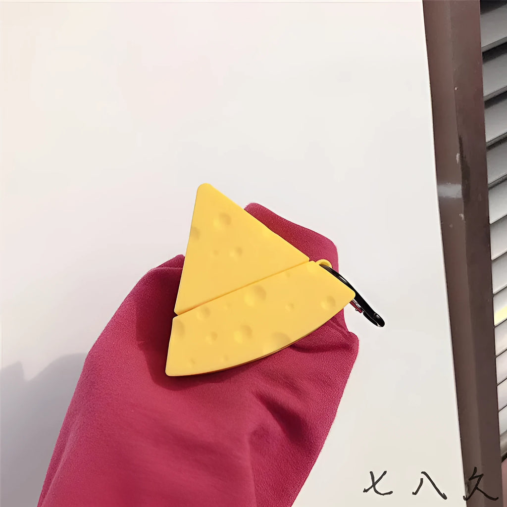 Yellow silicone protective cover for Apple AirPods 1st/2nd generation and AirPods Pro 3rd generation wireless Bluetooth earphone case