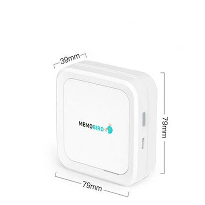 Compact Thermal Pocket Portable Bluetooth Printer with white and pink options