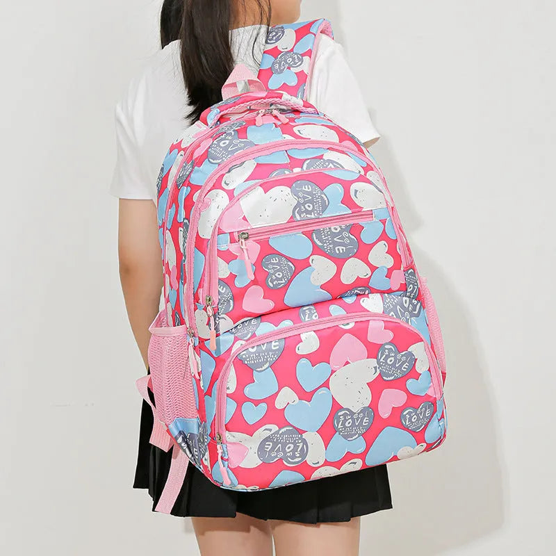 Student backpack in Oxford cloth with air pillow belt system available in multiple colours