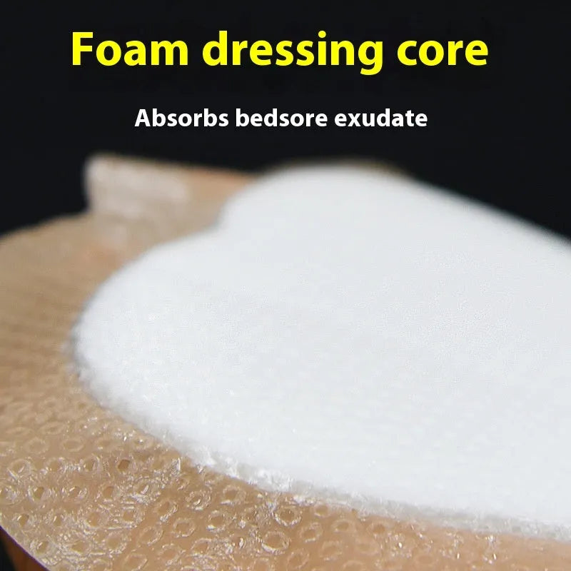 Large skin colour silicone gel foam bedsore sticker dressing for pressure sore prevention