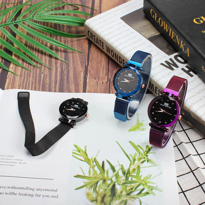 Star Watch in stainless steel with onion crown and small three-pin function