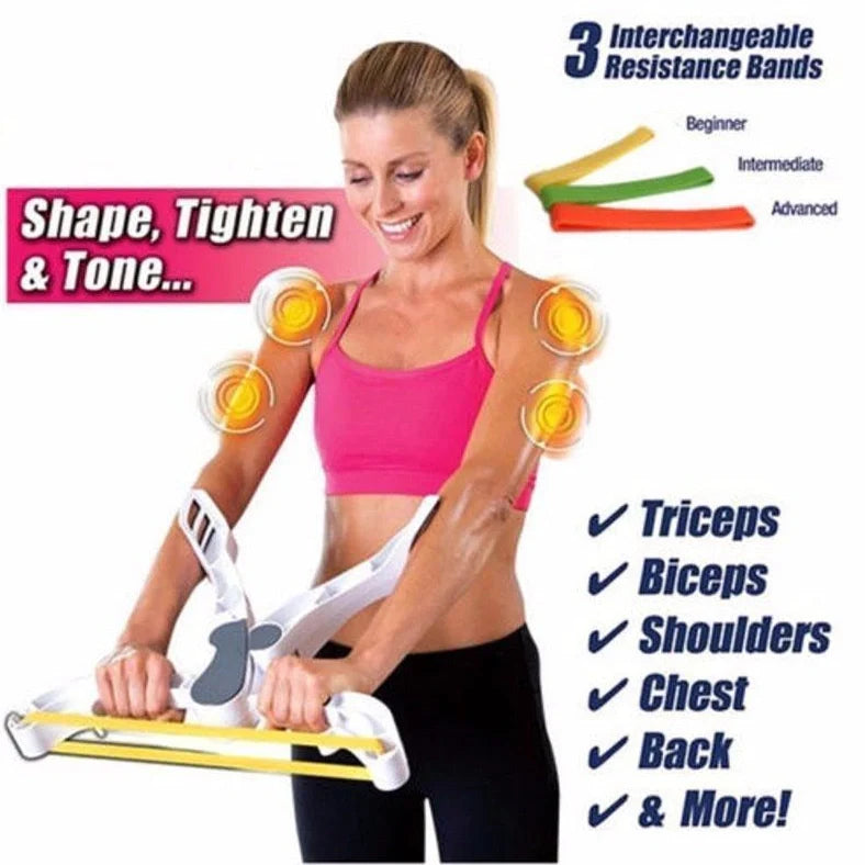 White arms and upper body workout equipment with 560g weight for home fitness training