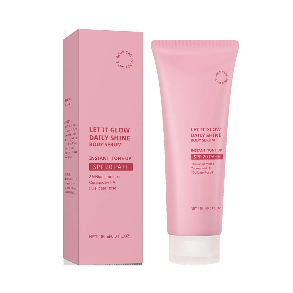 Body Gentle Moisturizing Brightening Cream 180ml in white packaging, suitable for universal skin types