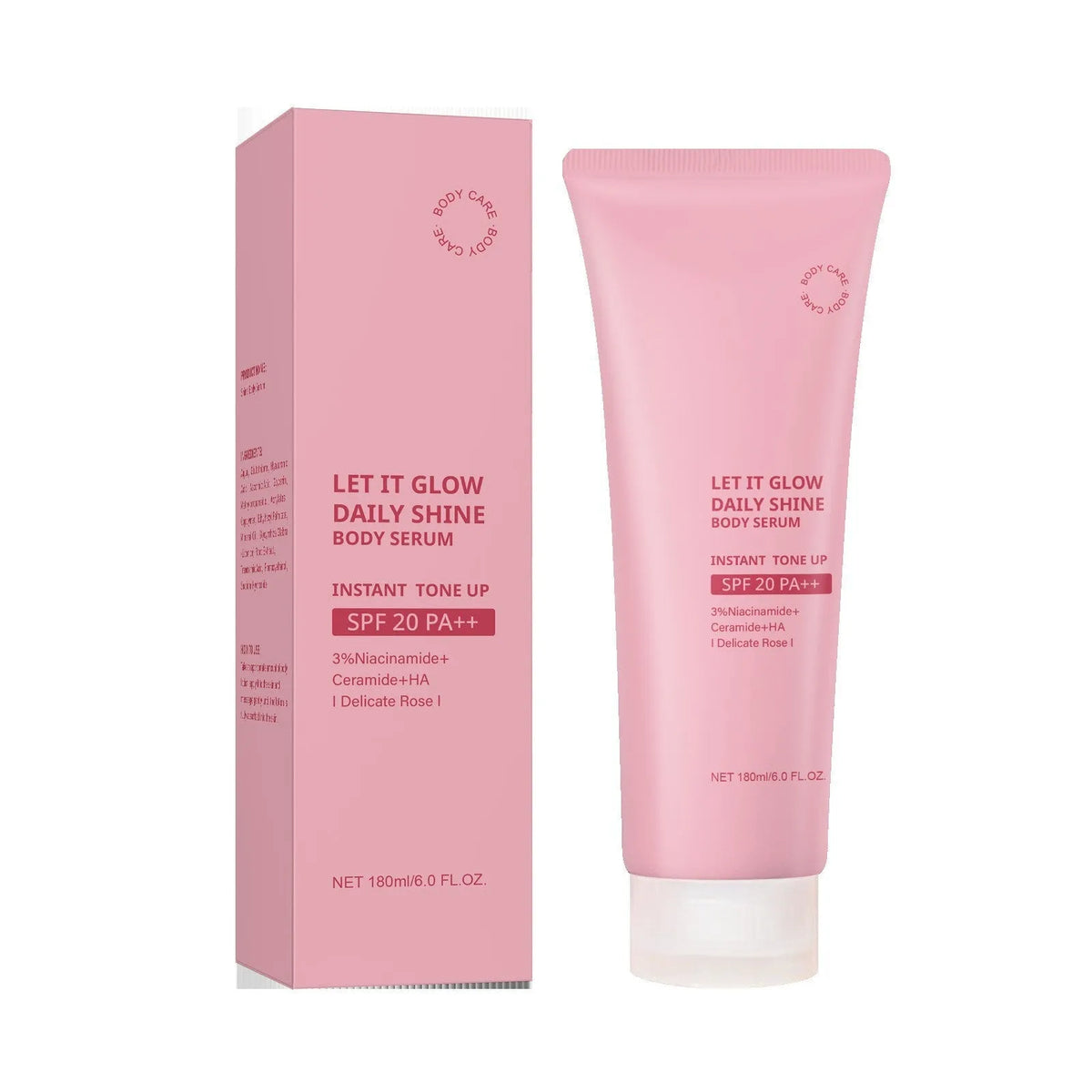 Body Gentle Moisturizing Brightening Cream 180ml in white packaging, suitable for universal skin types