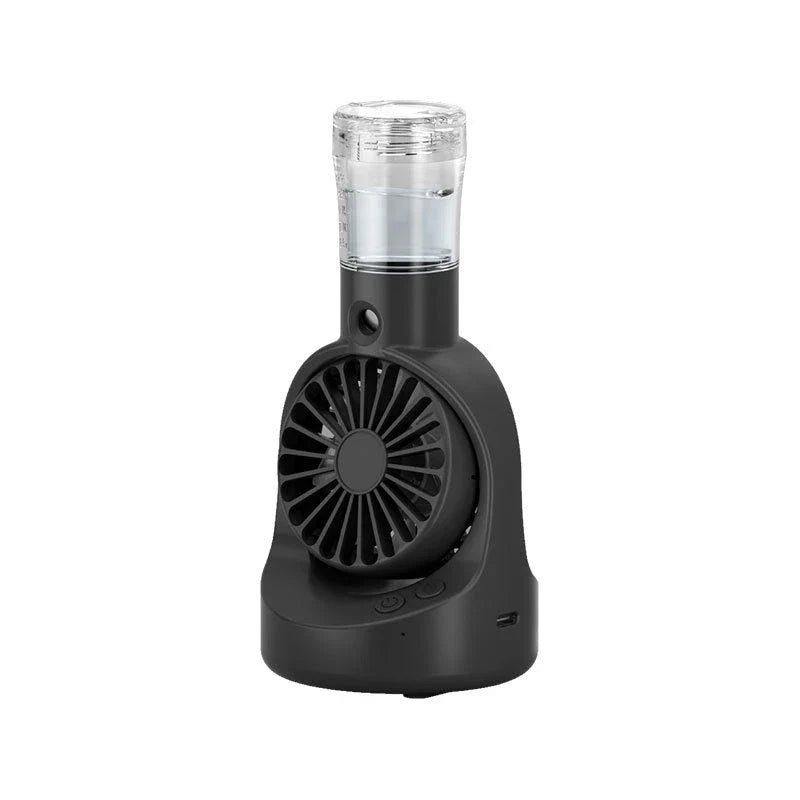 Portable Handheld Misting Fan with 4 Wind Speed Settings, USB Rechargeable, Compact and Lightweight Design for Cooling on the Go