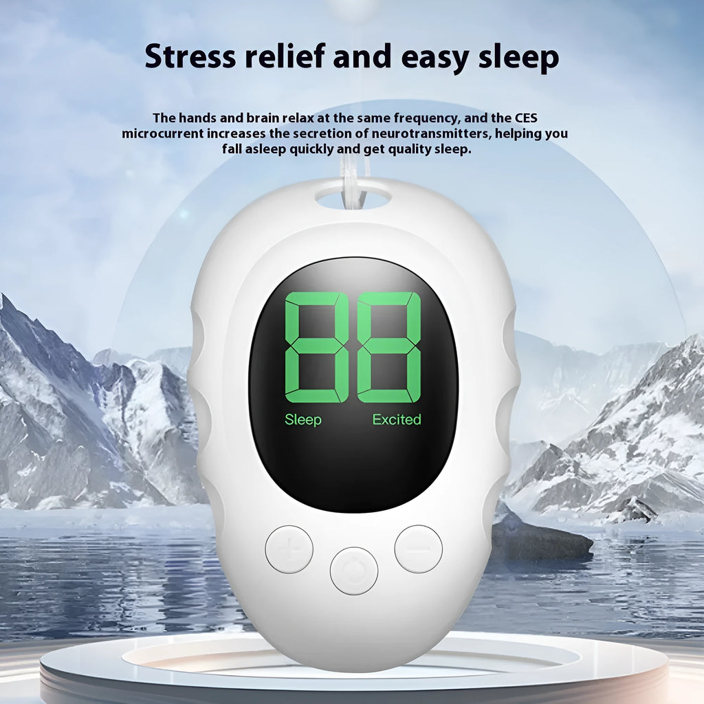 Rechargeable silicone sleep aid hand grip in black, green, or white colour options