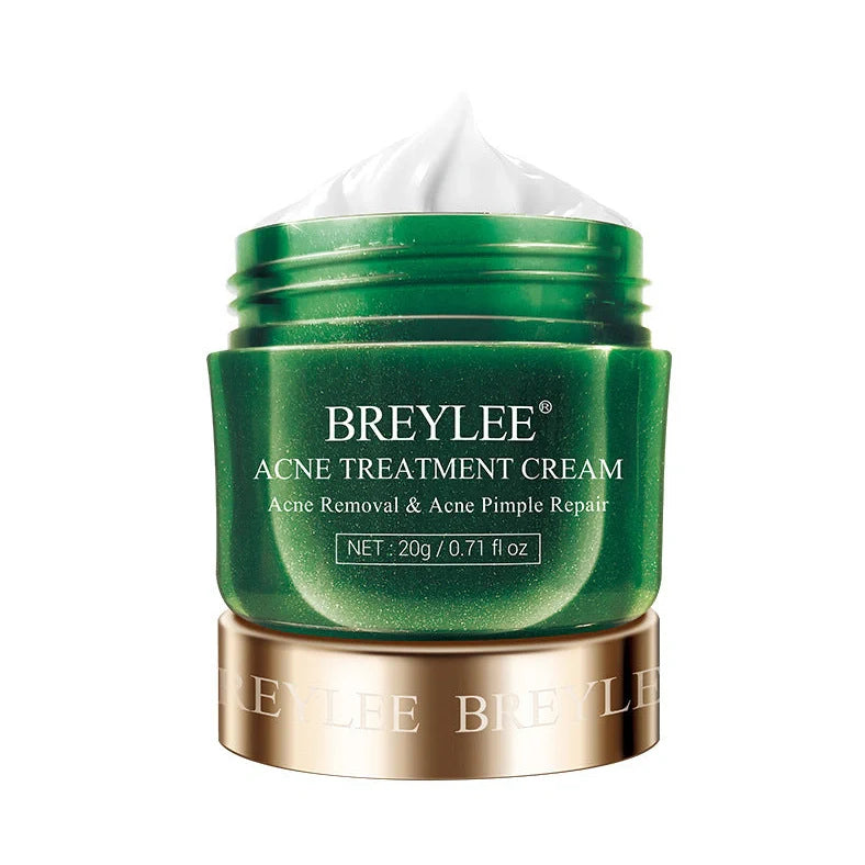 BREYLEE Tea Tree Acne Cream 30g container for acne and scar treatment