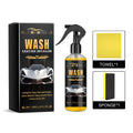Car wash coating detailer kit with PET spray bottle, sponge applicator, and microfiber cloth