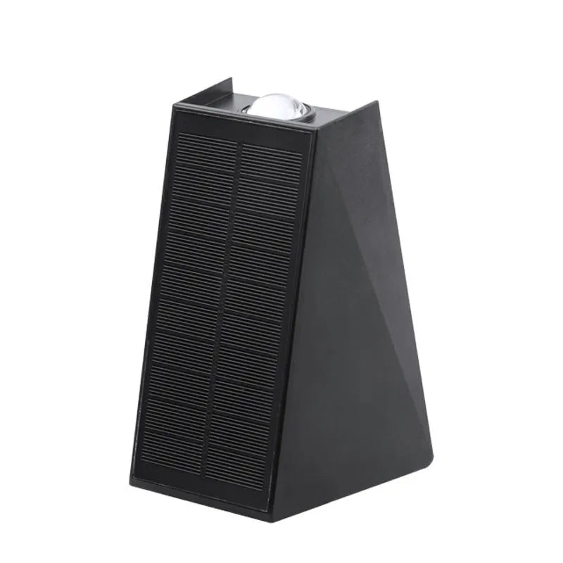 IP66 solar wall lamp with ABS housing and 2000mAh battery for outdoor corridor lighting