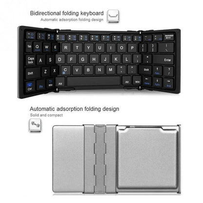 Intelligent Pocket Folding Keyboard Travel Edition in black and white