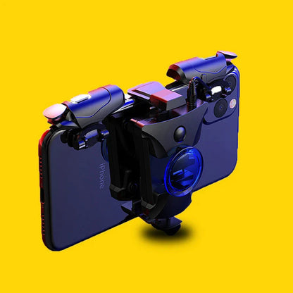 Alloy mobile gamepad joystick for smartphones with adjustable frequency