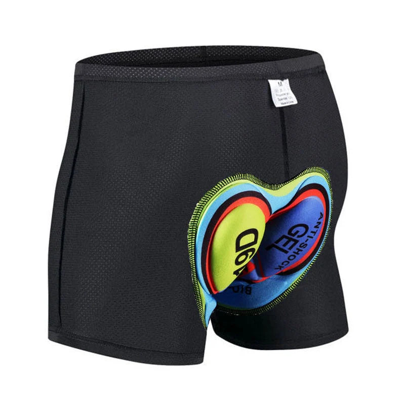 Cycling shorts with 3D gel padding for hip protection and breathable fabric
