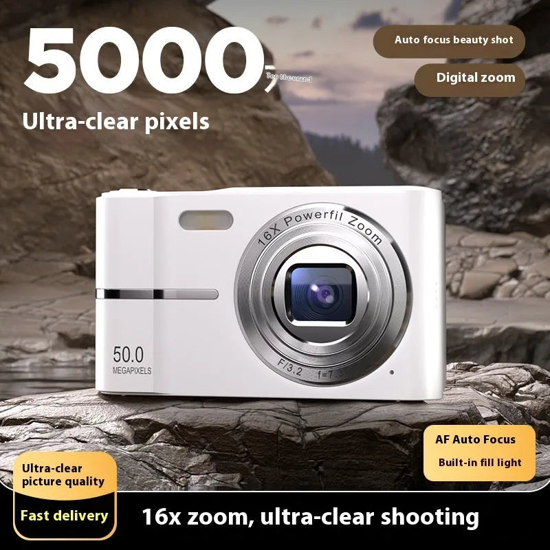 4K HD student digital camera in compact design with manual controls